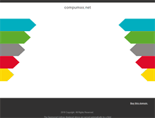 Tablet Screenshot of compumax.net